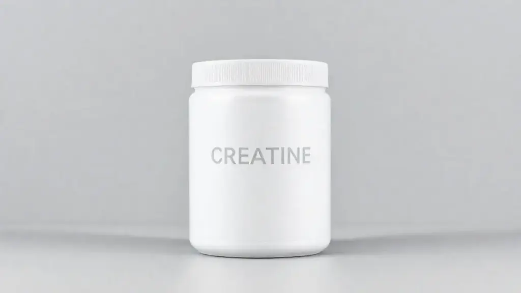 Pote de Creatina Vitafor em destaque, mostrando a embalagem do suplemento de alta qualidade para treinos, sobre um fundo de estúdio limpo.