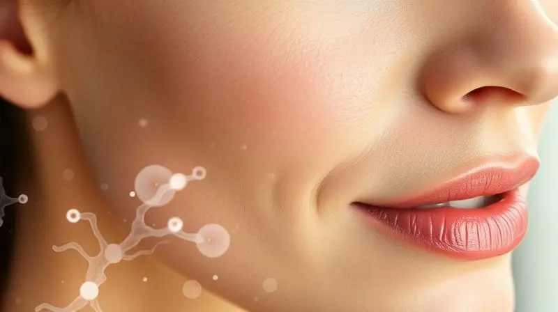 Close-up da pele de um rosto saudável e radiante, ilustrando os benefícios antioxidantes e rejuvenescedores da Coenzima Q10 para a pele.