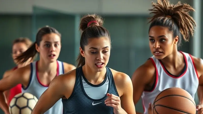Jovens atletas de diferentes modalidades esportivas treinando com foco e energia, representando os benefícios potenciais da creatina para o desempenho.