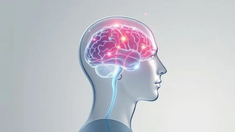 Ilustração de um cérebro humano brilhando intensamente, simbolizando os potenciais benefícios da creatina para a saúde cerebral e função cognitiva.