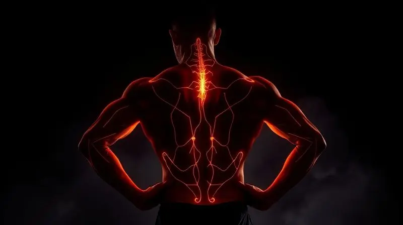 Ilustração de uma fibra muscular com energia, simbolizando os principais benefícios da creatina para força e recuperação muscular.