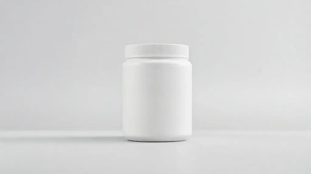 Pote de creatina 100% pura em um fundo de estúdio, ilustrando a análise completa do suplemento da Absolut Nutrition para saber se vale a pena.