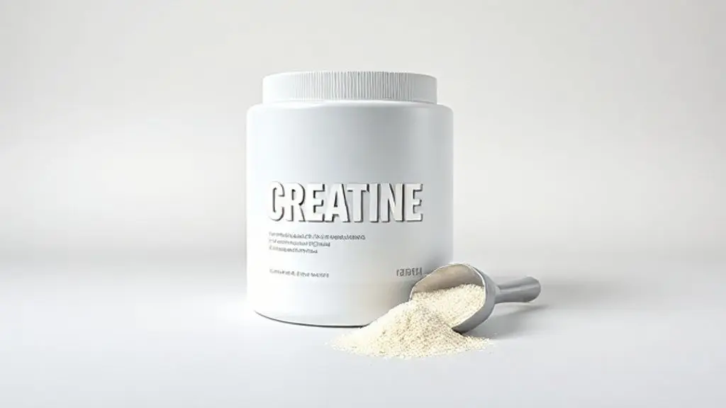 Pote de creatina em pó com dosador ao lado, representando a importância da suplementação diária e o que fazer ao esquecer uma dose.