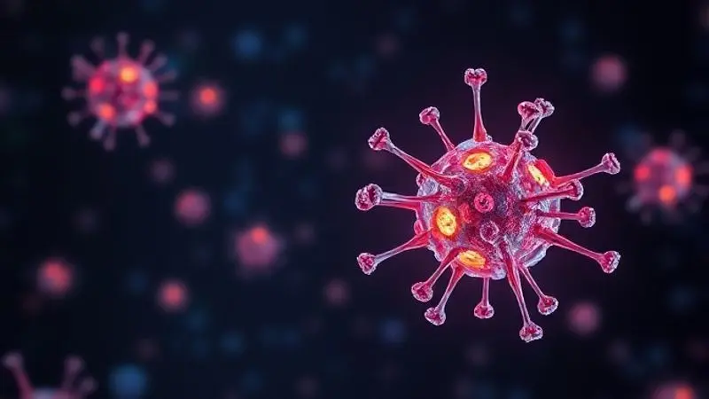 Visualização do mecanismo biológico detalhado da creatina interagindo com células para influenciar a endometriose.