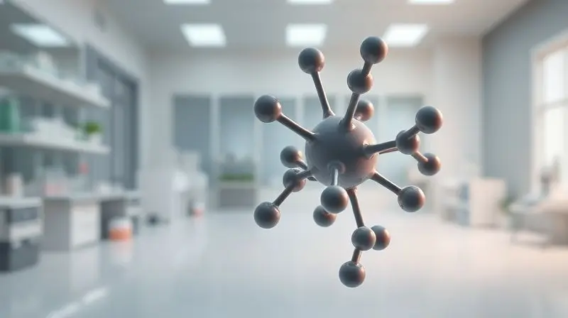 Ilustração da molécula de creatina, explicando visualmente o que é e como o suplemento funciona para fornecer energia muscular e ganho de força.