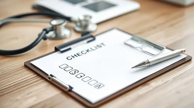 Prancheta com um checklist e um estetoscópio, simbolizando a verificação dos requisitos e impedimentos para a doação de sangue.