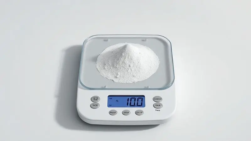 Balança digital de precisão para medir creatina com exatidão de 0,01 gramas
