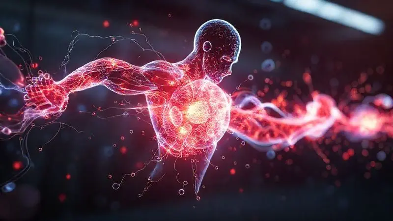 Representação artística dos benefícios da creatina para performance atlética e energia muscular