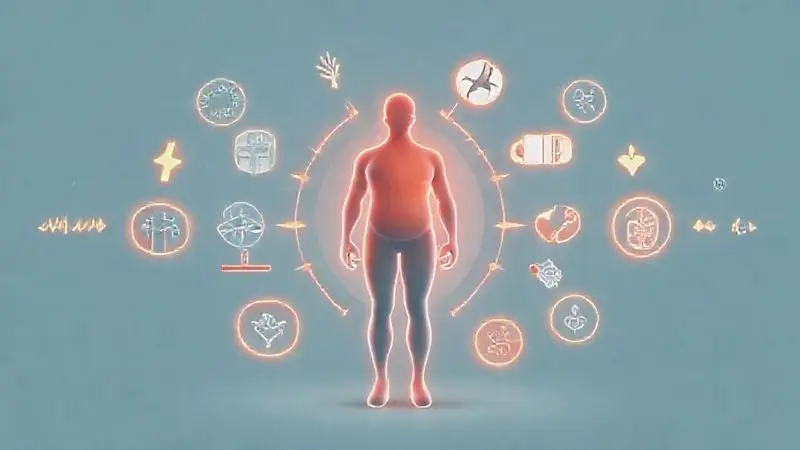 Benefícios da creatina para recuperação muscular e metabólica após cirurgia bariátrica, conceito visual