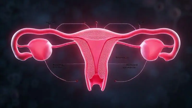 Representação artística do funcionamento dos hormônios anticoncepcionais no ciclo reprodutivo feminino