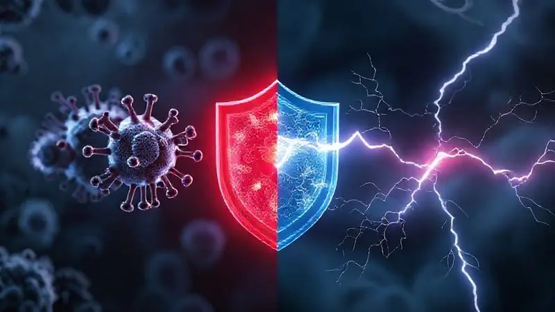 Comparação conceitual entre suporte imunológico e produção de energia em suplementação
