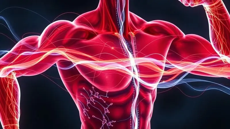 Ilustração conceitual da energia aumentando durante exercício físico intenso