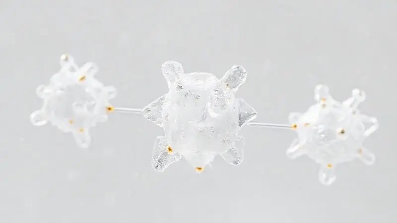 Ilustração artística da estrutura molecular pura da creatina monohidratada em formas geométricas limpas