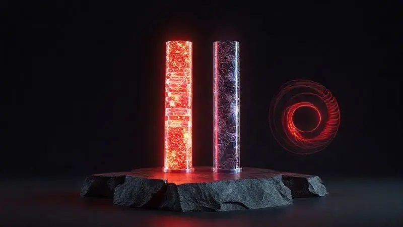 Render 3D artístico mostrando pilares conceituais representando benefícios do pré-treino