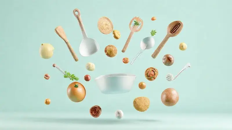 Conceito de preparação da receita de bala de creatina com whey protein