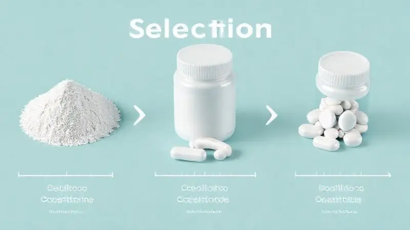 Seleção adequada de creatina em diferentes formas para pacientes bariátricos, conceito médico