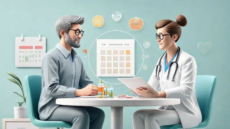 Representação visual do uso responsável de creatina com acompanhamento médico e anticoncepcional